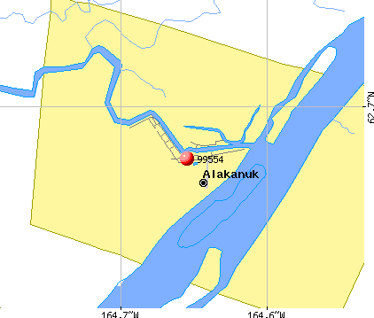 Alakanuk, AK (99554) map