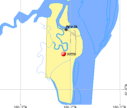 Anvik, AK (99558) map
