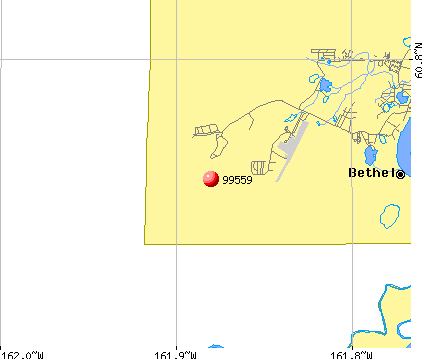Bethel, AK (99559) map