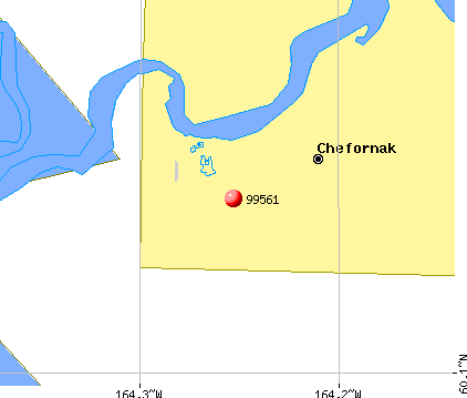 Chefornak, AK (99561) map