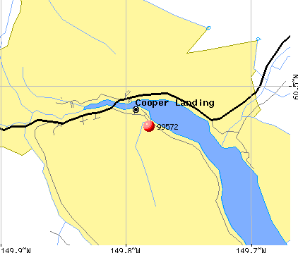 Cooper Landing, AK (99572) map