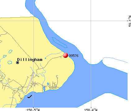 Dillingham, AK (99576) map