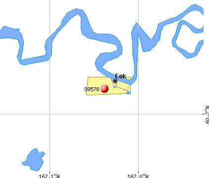 Eek, AK (99578) map