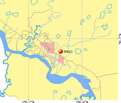King Salmon, AK (99613) map