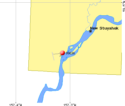 New Stuyahok, AK (99636) map