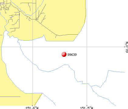 Ninilchik, AK (99639) map