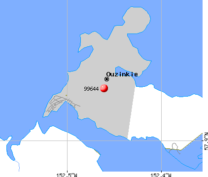 Ouzinkie, AK (99644) map