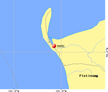 Platinum, AK (99651) map
