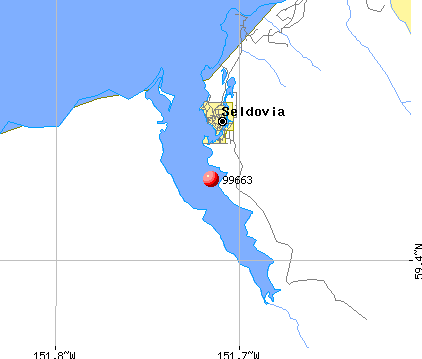 Seldovia, AK (99663) map