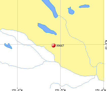 Skwentna, AK (99667) map
