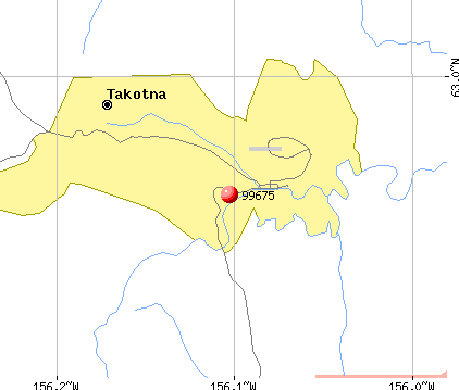 Takotna, AK (99675) map