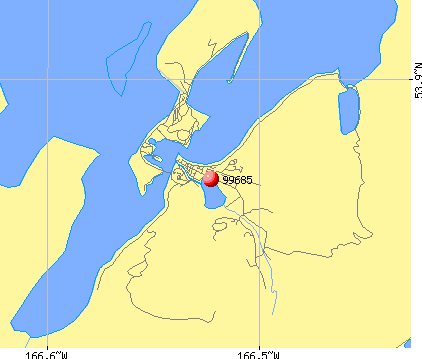 Unalaska, AK (99685) map