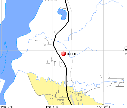 Willow, AK (99688) map