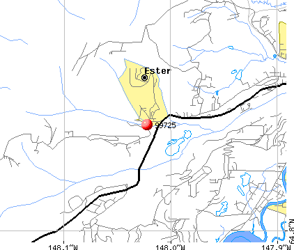 Ester, AK (99725) map
