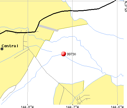 Central, AK (99730) map