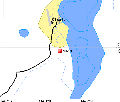 Circle, AK (99733) map