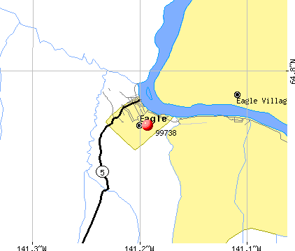Eagle, AK (99738) map