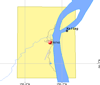 Kaltag, AK (99748) map