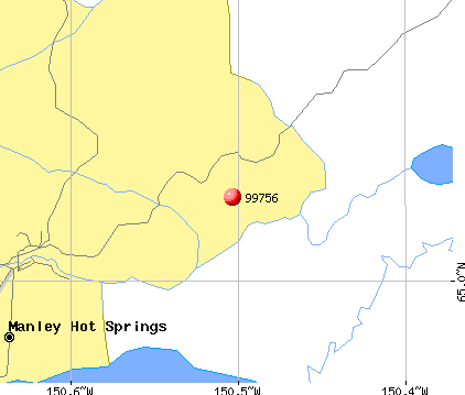 Manley Hot Springs, AK (99756) map