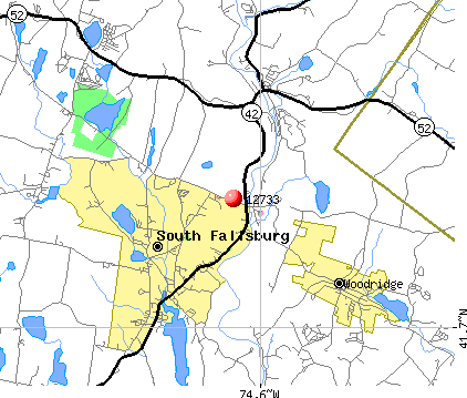 Fallsburg, NY (12733) map