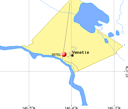 Venetie, AK (99781) map