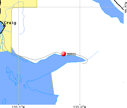 Craig, AK (99921) map