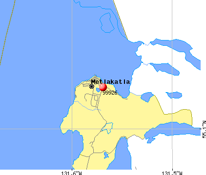 Metlakatla, AK (99926) map