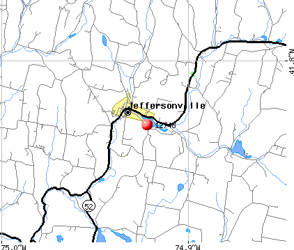Jeffersonville, NY (12748) map