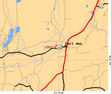 Fort Ann, NY (12827) map