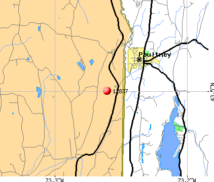 Hampton, NY (12837) map