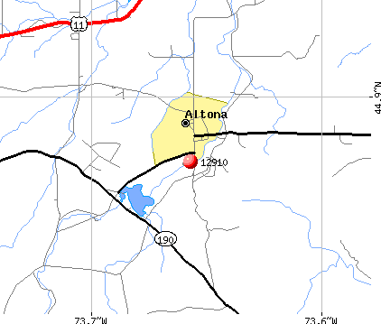 Altona, NY (12910) map