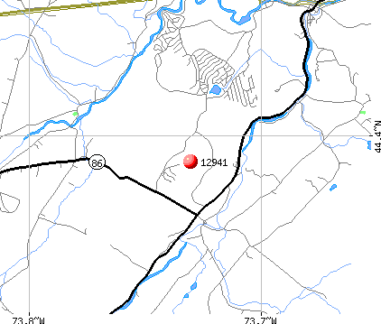 Jay, NY (12941) map