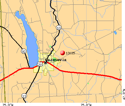 Cazenovia, NY (13035) map