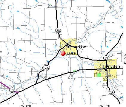 Freeville, NY (13068) map