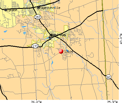 Manlius, NY (13104) map