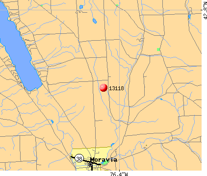 Moravia, NY (13118) map