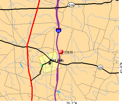 Parish, NY (13131) map