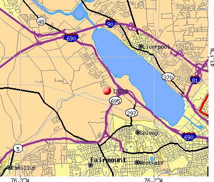 Solvay, NY (13209) map