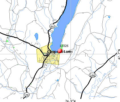 Cooperstown, NY (13326) map