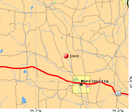 Morrisville, NY (13408) map