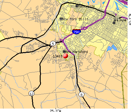 New Hartford, NY (13413) map