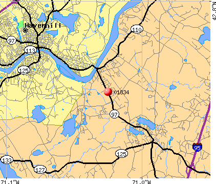 Groveland, MA (01834) map