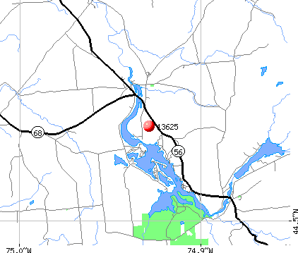 Colton, NY (13625) map