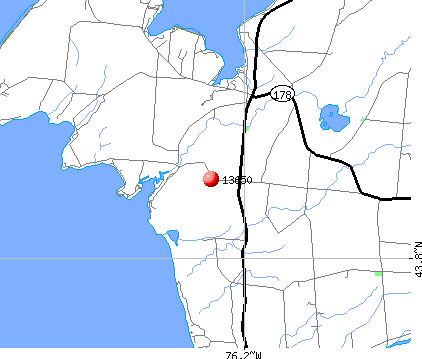Henderson, NY (13650) map
