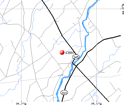 Madrid, NY (13660) map