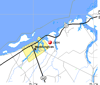 Waddington, NY (13694) map