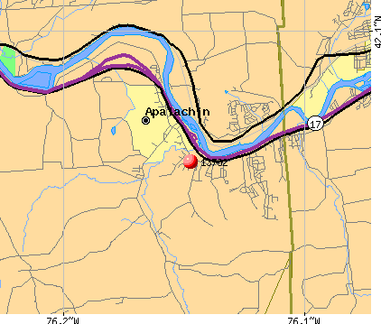 Apalachin, NY (13732) map