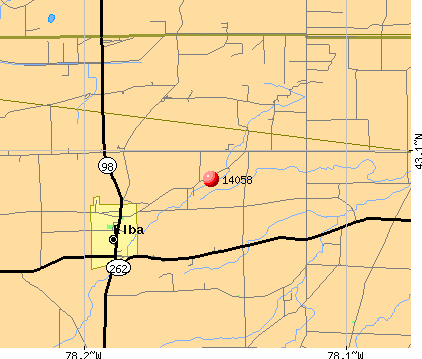 Elba, NY (14058) map