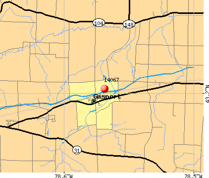 Gasport, NY (14067) map