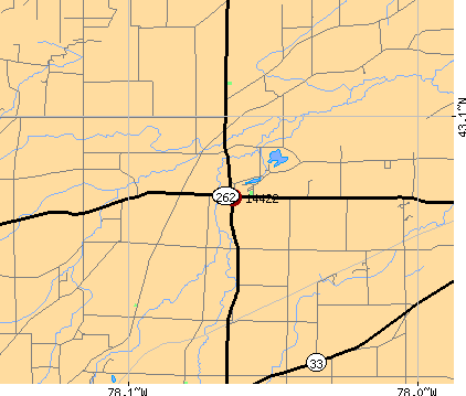 Byron, NY (14422) map